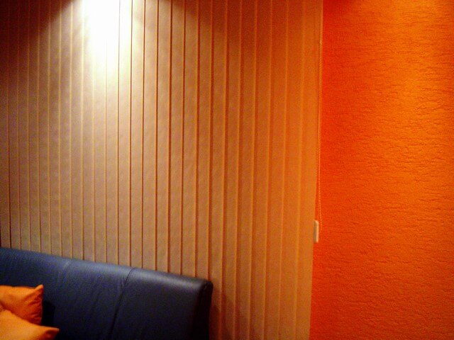 Vertikálne žalúzie - oranžová farba
